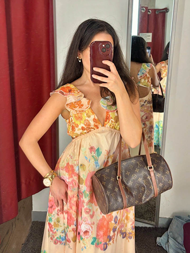 SOLERA - ROBE LONGUE FLEURIE CHIC