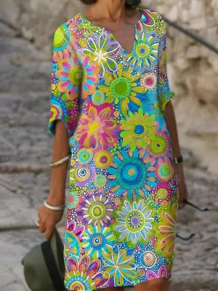 Alva | Robe fleurie vibrante