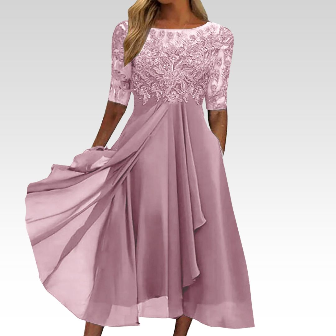 ZIA - ROBE EN DENTELLE DÉLICATE