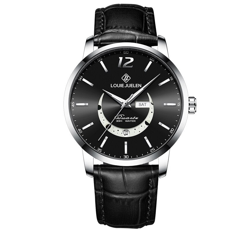 Montre élégante avec phases de lune
