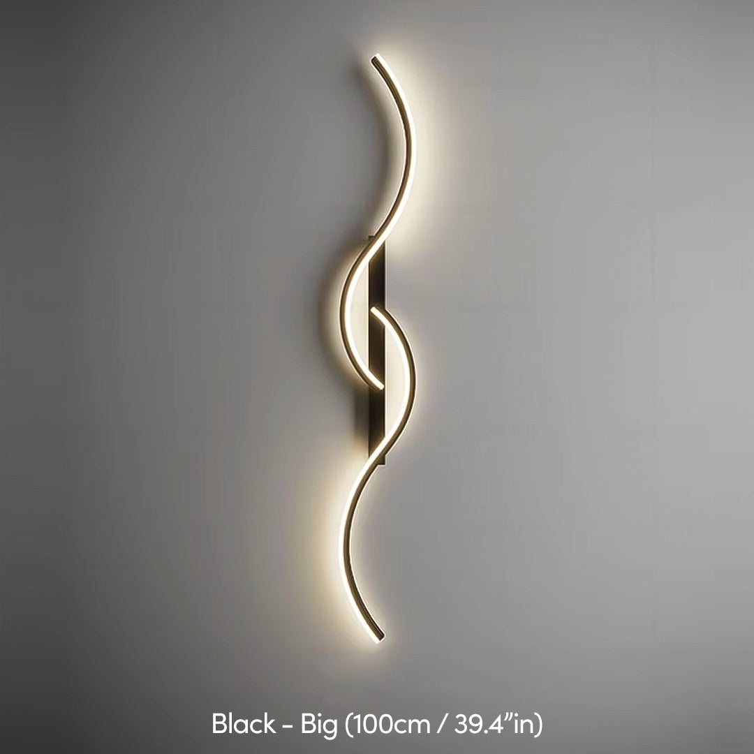 SwirlShine™ / Applique Murale Ondulée