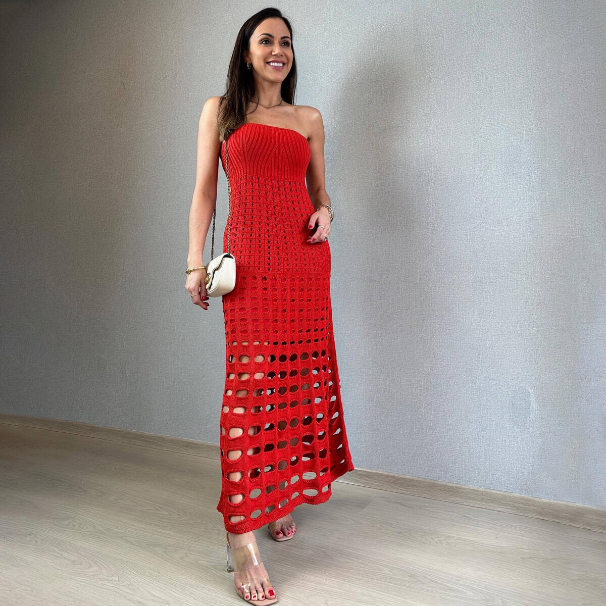 NIKKÉ - ROBE LONGUE BOHÈME EN CROCHET