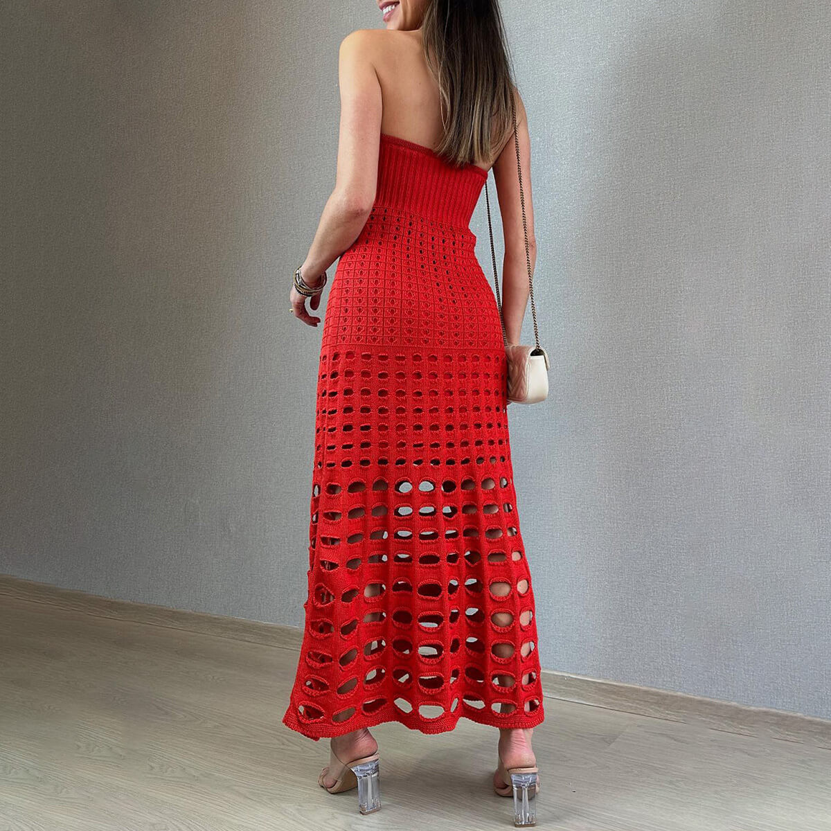 NIKKÉ - ROBE LONGUE BOHÈME EN CROCHET