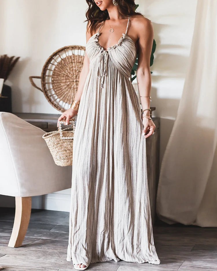 Gina - Sleeveless Pleated Dress