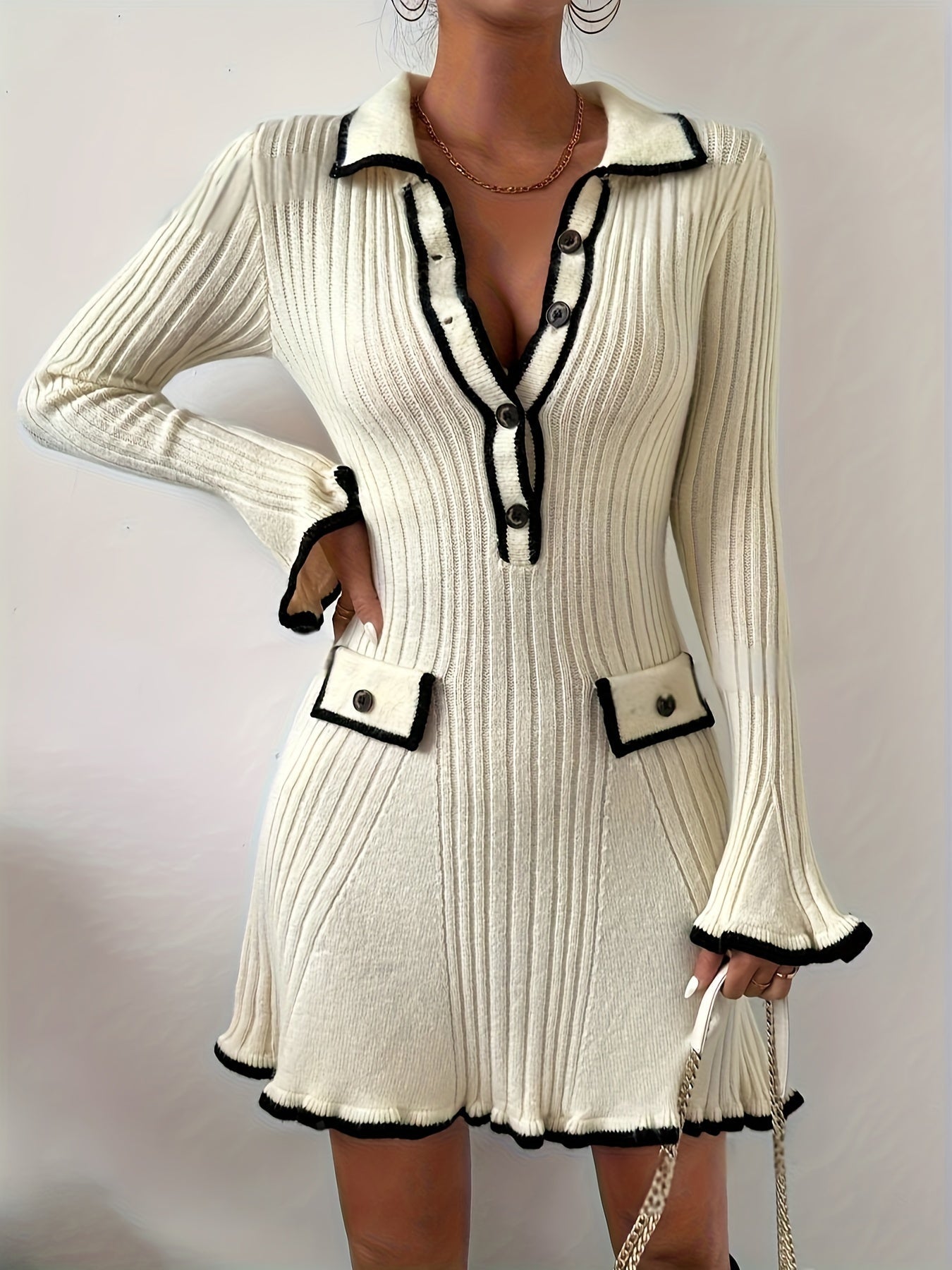 Amaïa | Robe tricotée à volants