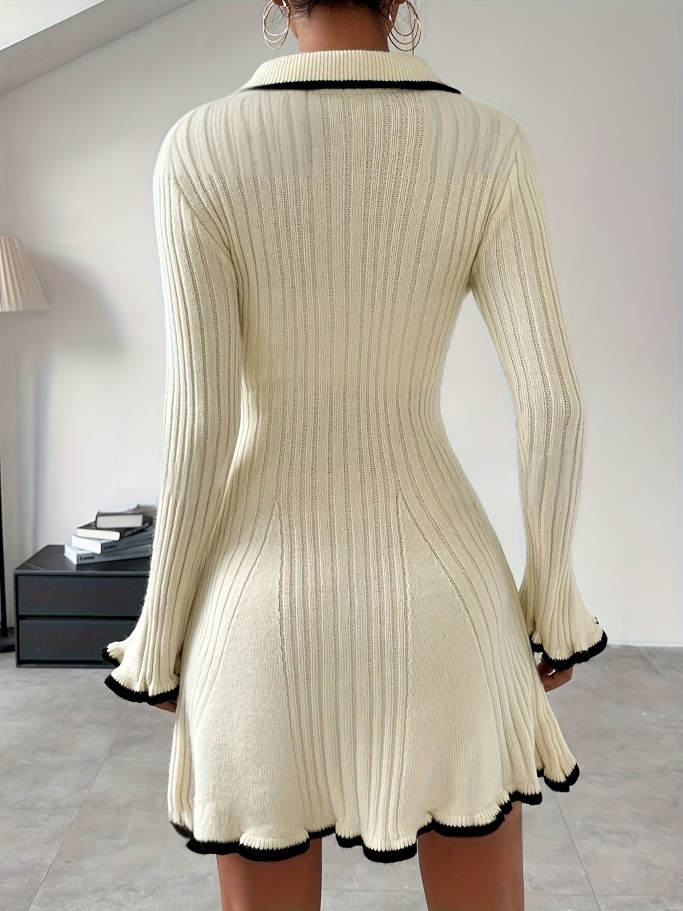 Amaïa | Robe tricotée à volants