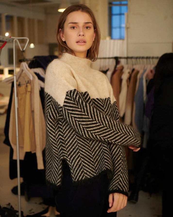Daniella™ - Pull à col roulé en coton