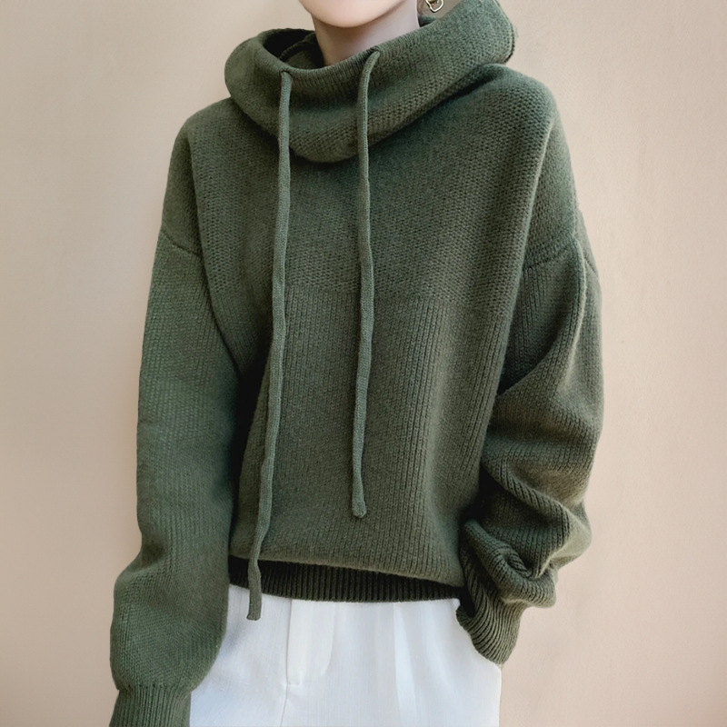 Hannah | Sweat à capuche tricoté