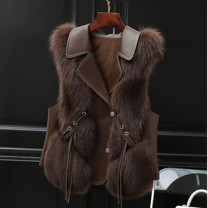 Isabella™ | Gilet luxueux en fausse fourrure