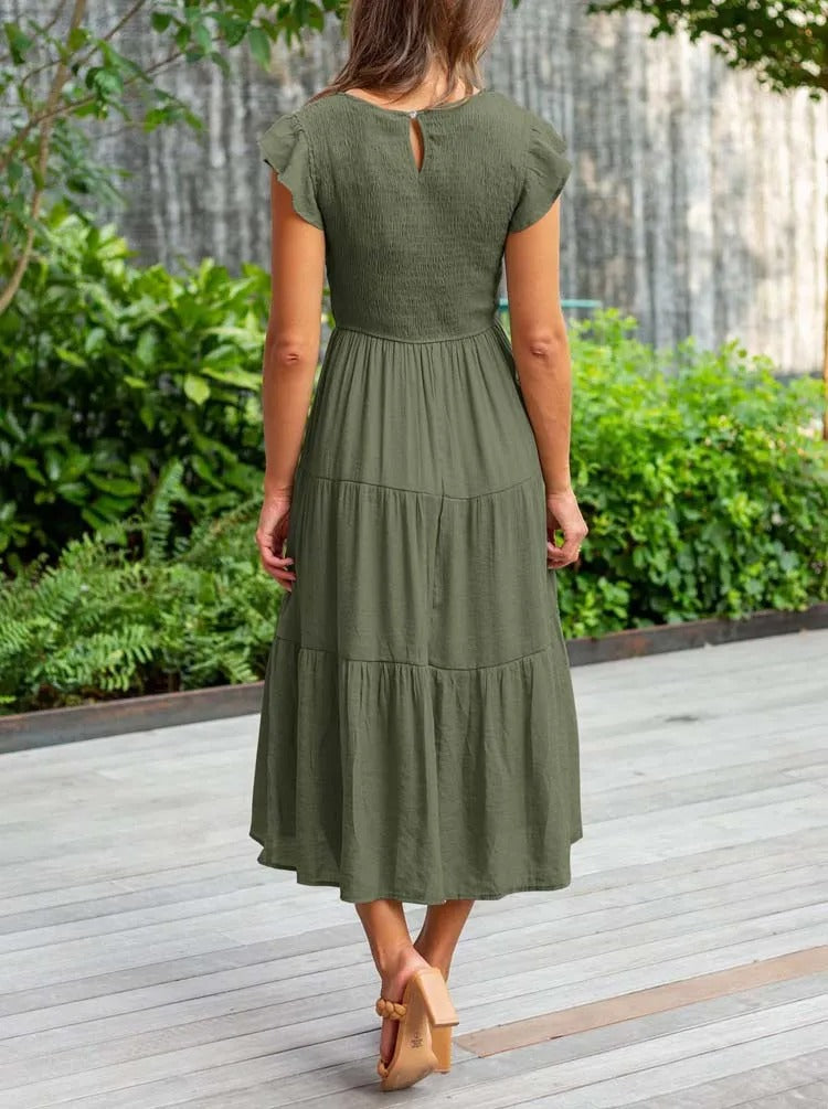 Amalia™ | Robe sophistiquée qui couvre le ventre