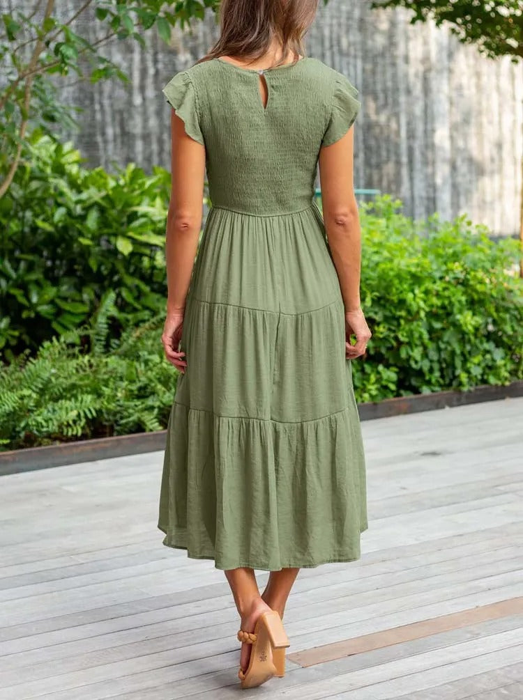 Amalia™ | Robe sophistiquée qui couvre le ventre