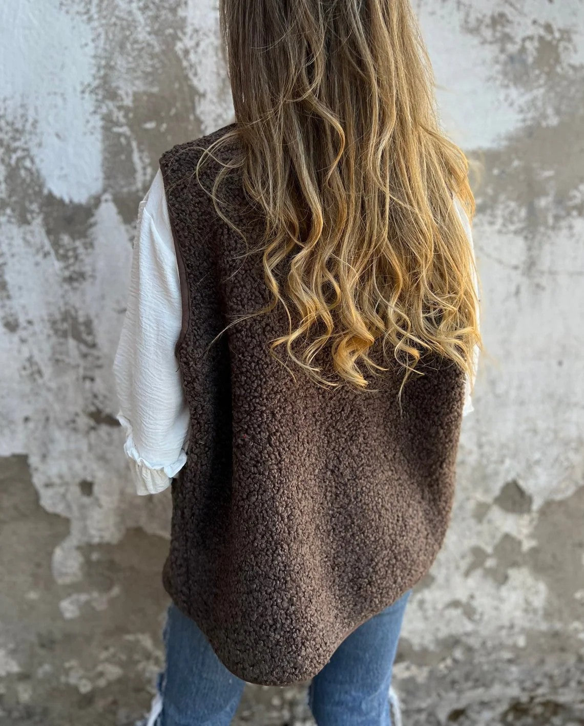 Vyera™ | Gilet femme court et chaud avec boutons