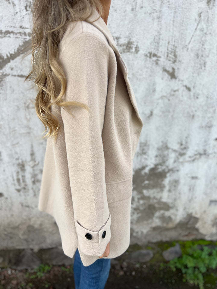 Agnès™ | Manteau en laine à revers