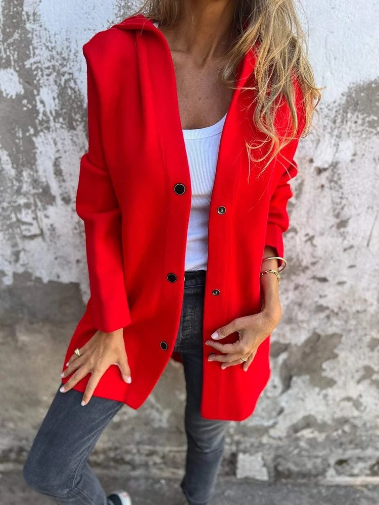 Anya™ | Cardigan avec boutons et capuche