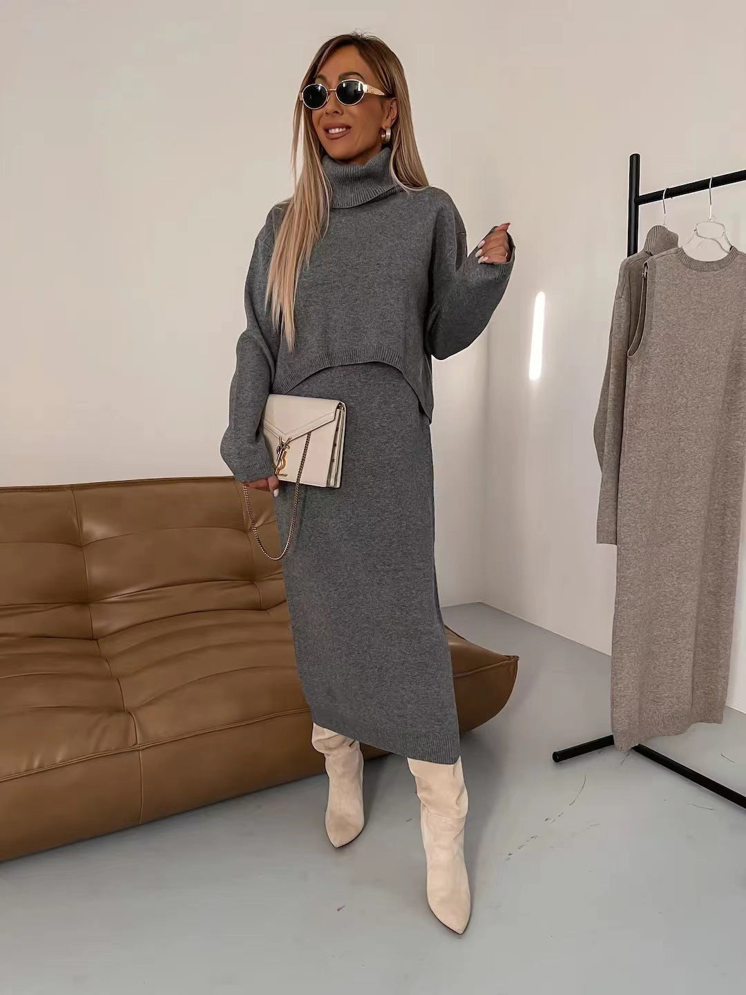Nadia - Ensemble Tricoté Automne/Hiver Femme