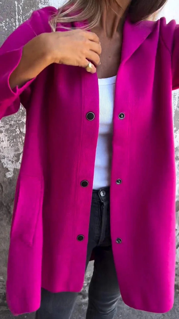 Anya™ | Cardigan avec boutons et capuche