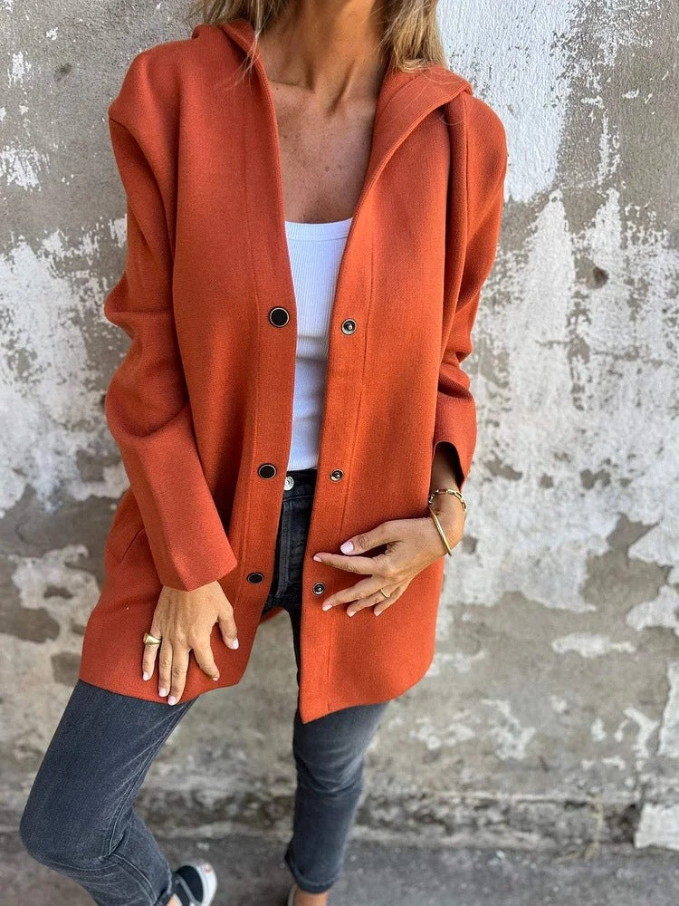 Anya™ | Cardigan avec boutons et capuche