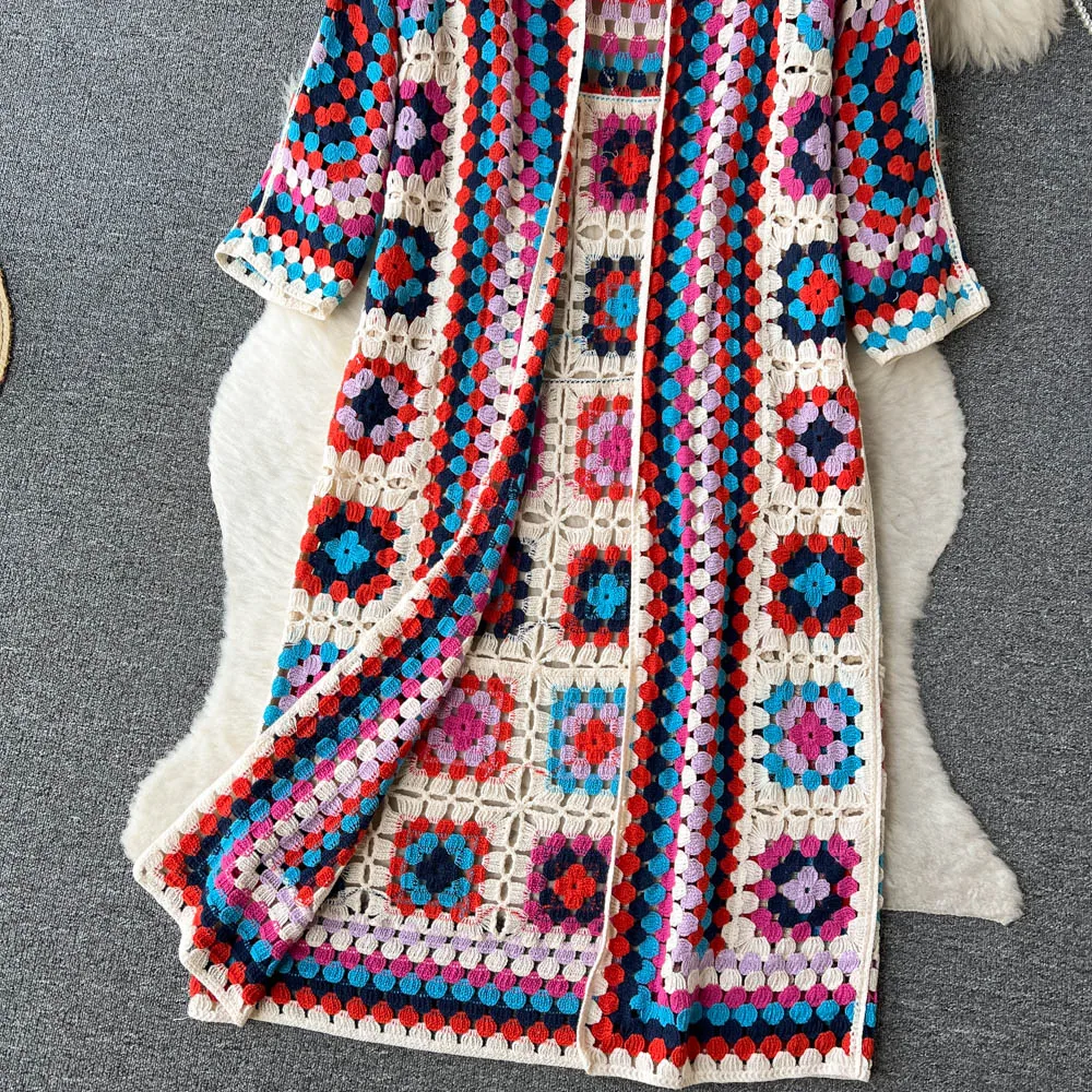 Silvia™ - Le cardigan tricoté coloré