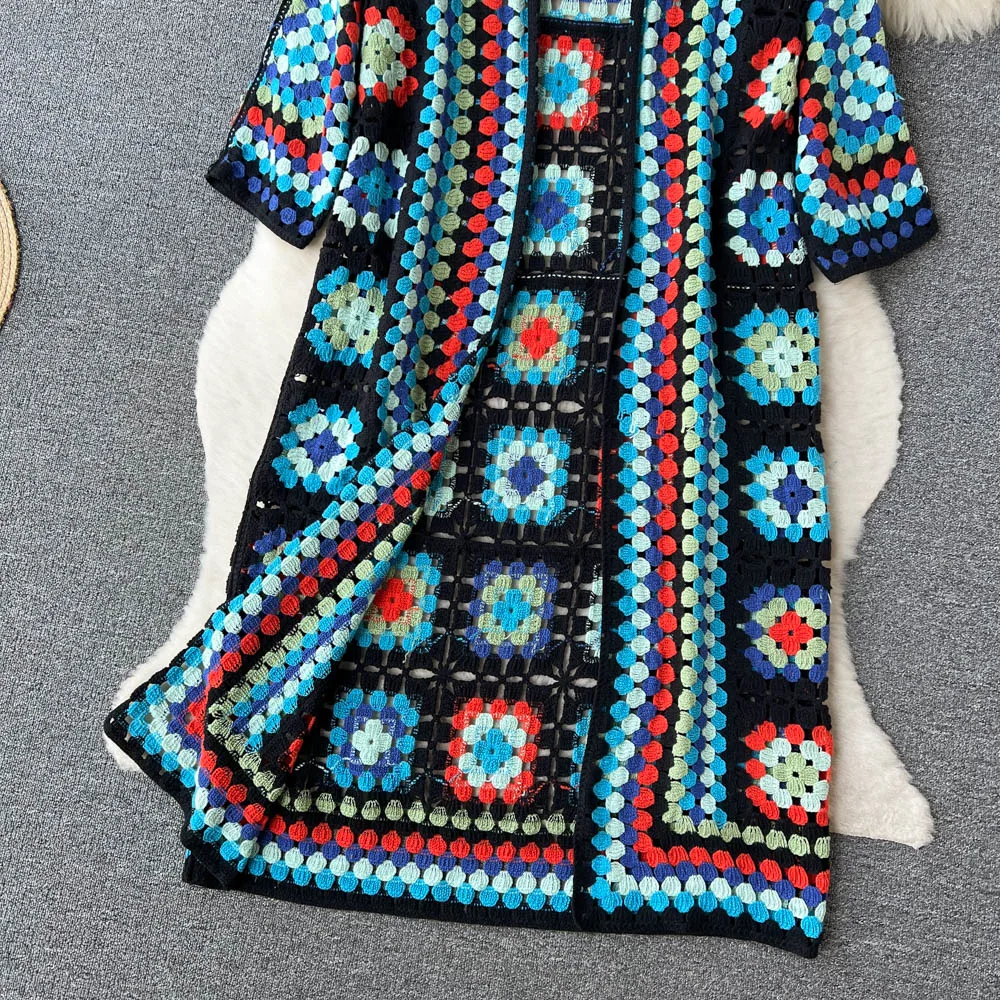 Silvia™ - Le cardigan tricoté coloré