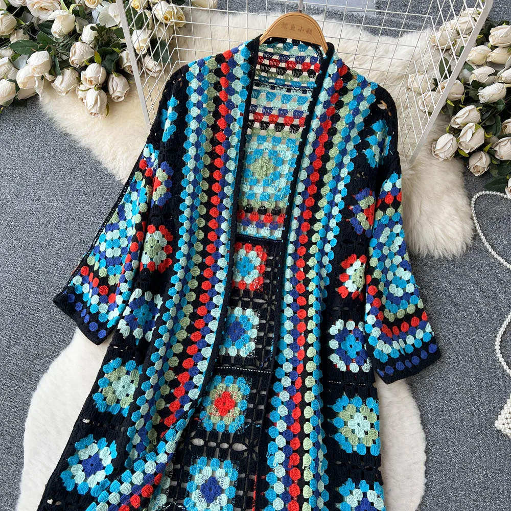 Silvia™ - Le cardigan tricoté coloré
