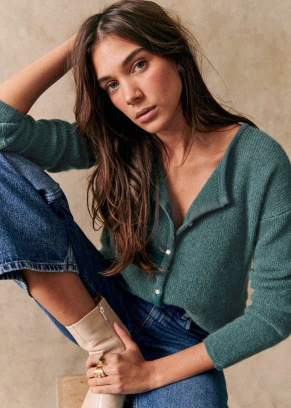 BRISLEY – CARDIGAN EN MAILLE CHALEUREUSE HÉRITAGE