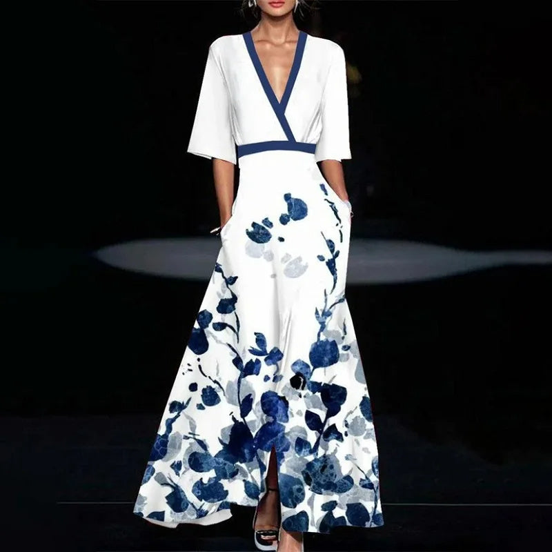 Dans la neige™ | Robe fleurie élégante