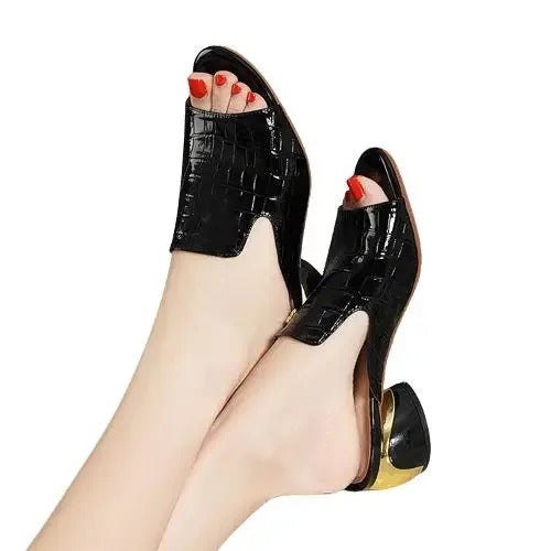 RUTH - SANDALES EN CUIR ARISTOCRATIQUES