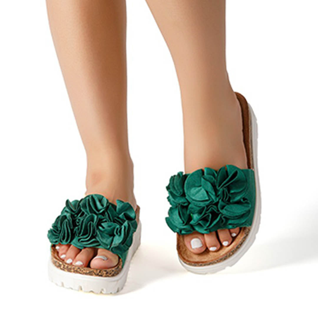 DENETTE - SANDALES BLOOM SLIDES