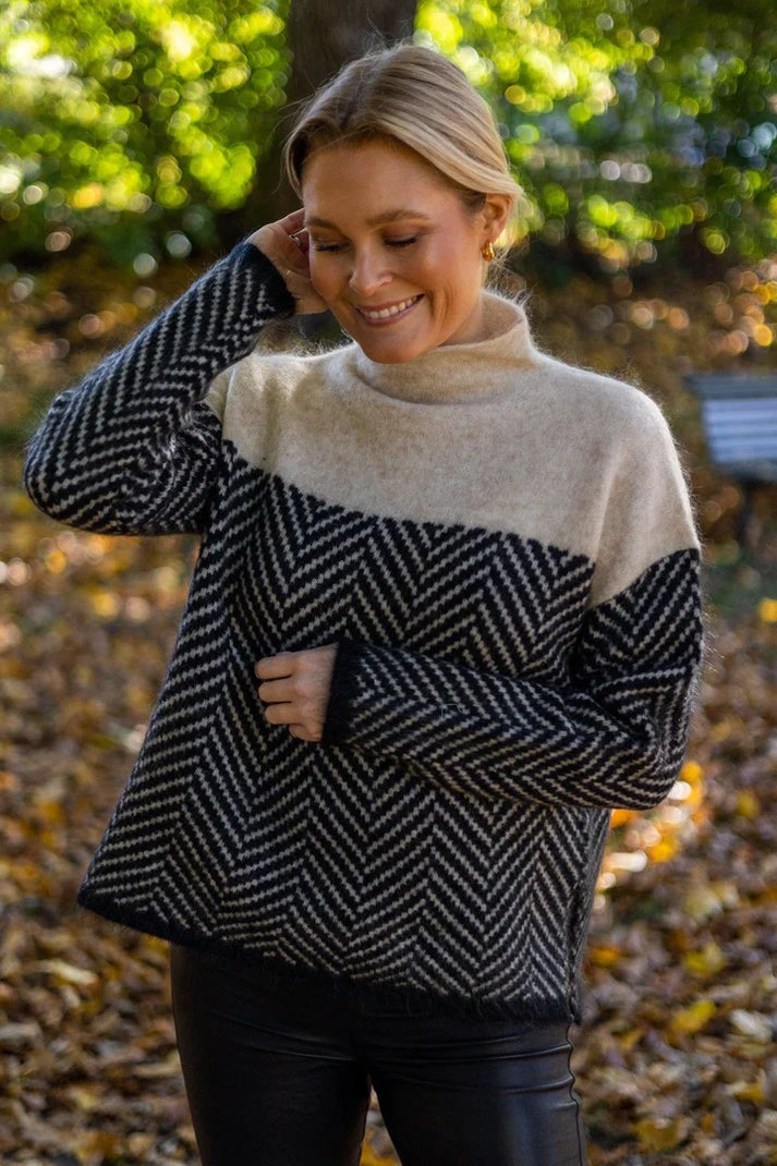 Daniella™ - Pull à col roulé en coton
