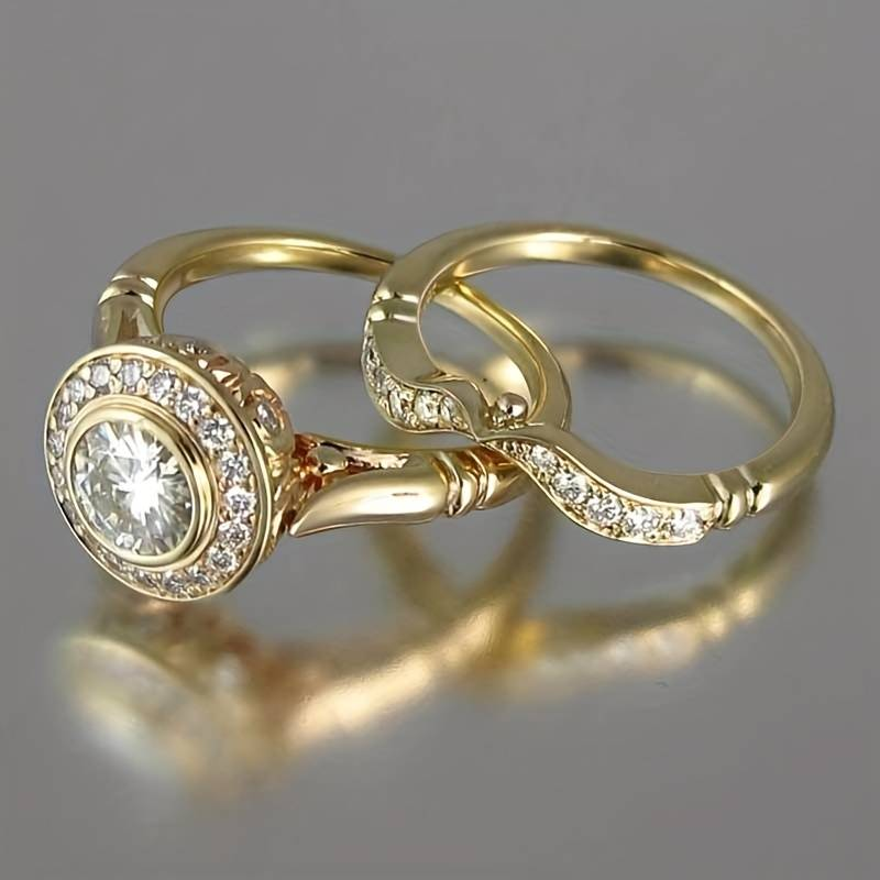 Bague Angélique Vintage avec zircone