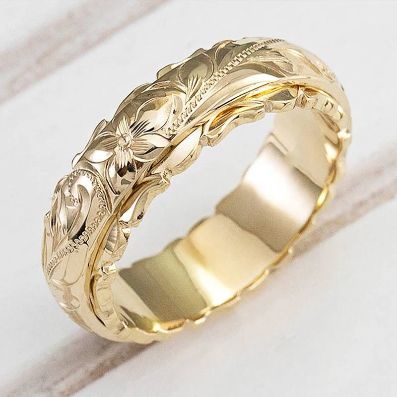 Bague Madelief vintage avec accent floral