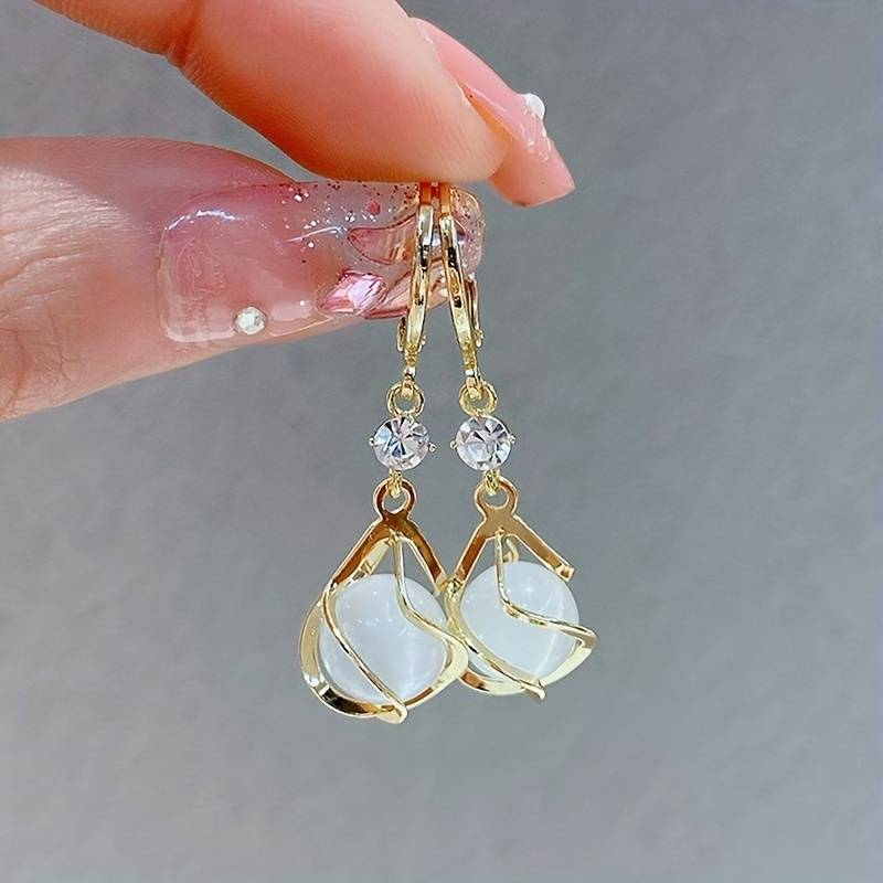 Boucles d'oreilles glamour opale Cheyenna