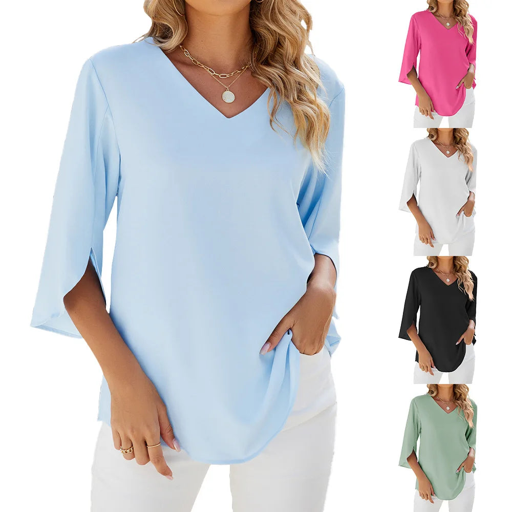 HOW - Blouse col V
