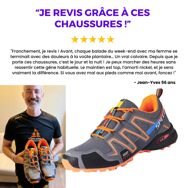 OrthoPath™ – Chaussures de marche à confort orthopédique homme