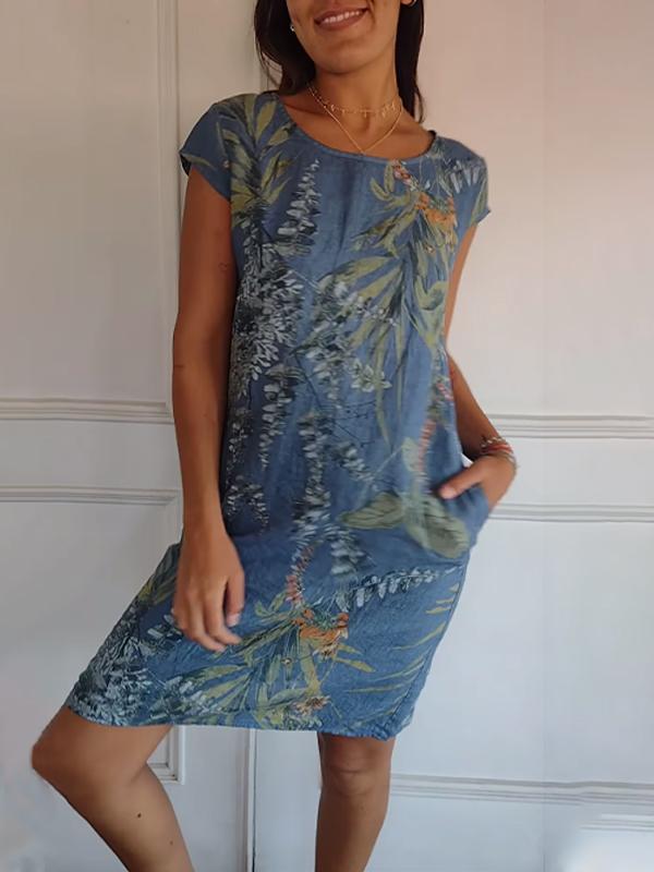 BAY - ROBE DOUCE À COL CIRCULAIRE