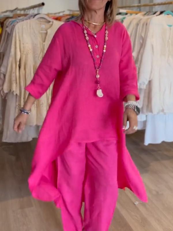 FLIDA - TENUE DÉCONTRACTÉE EN LIN UNIE