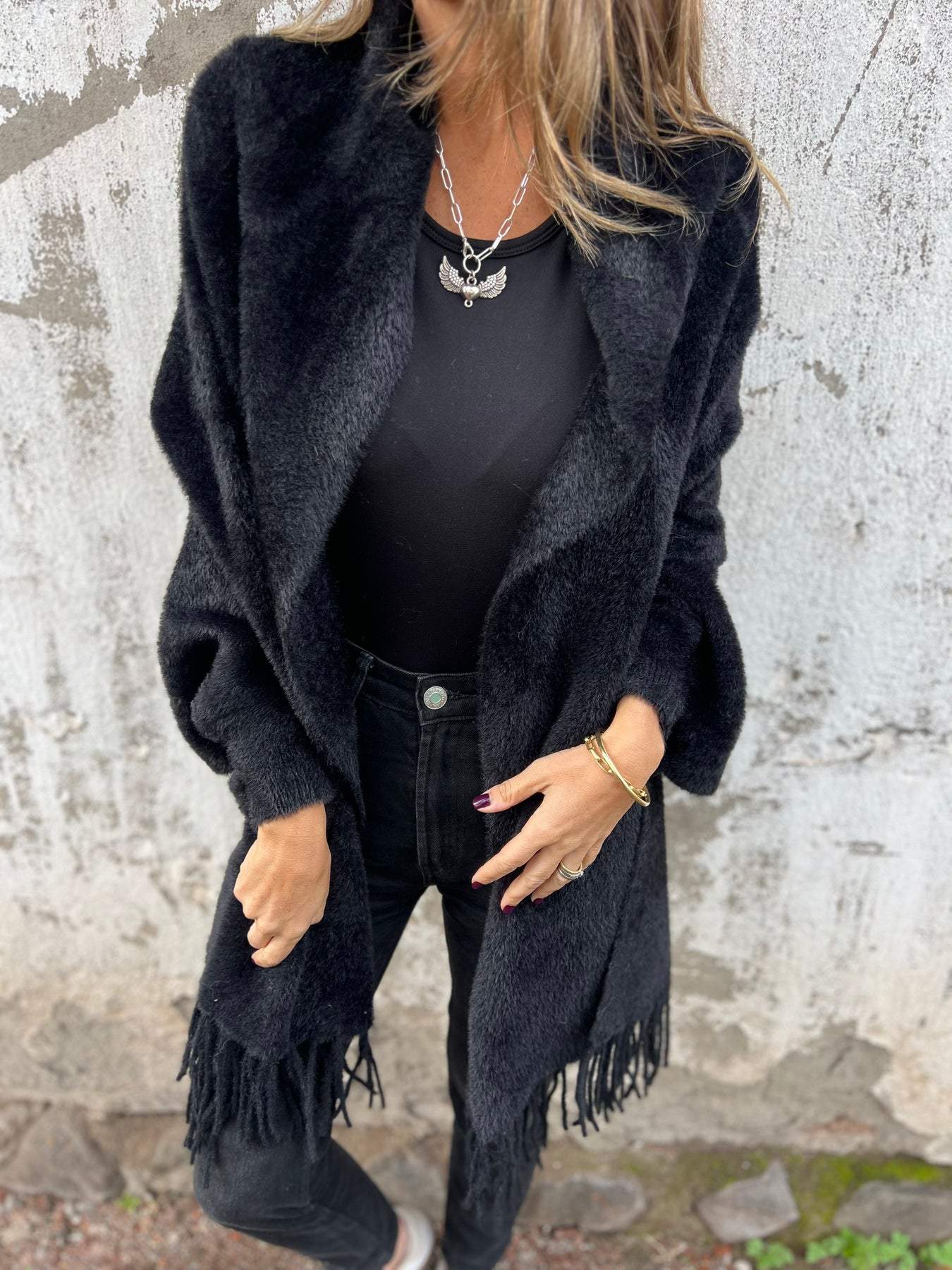 Elvire | Cardigan à franges