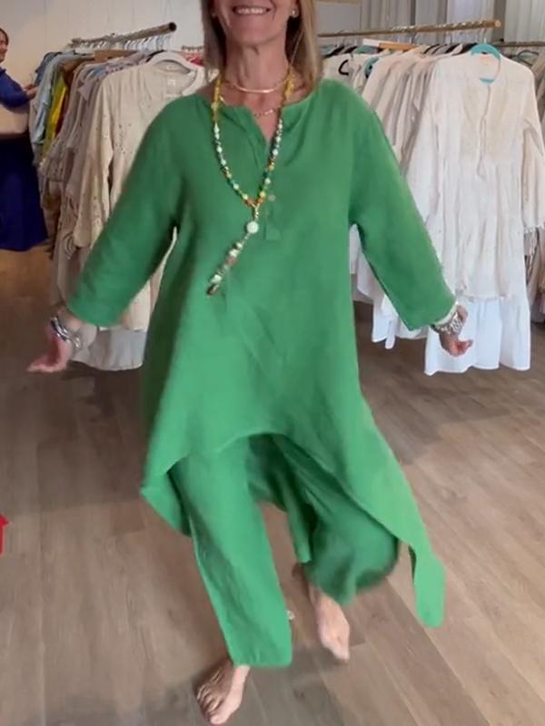 FLIDA - TENUE DÉCONTRACTÉE EN LIN UNIE