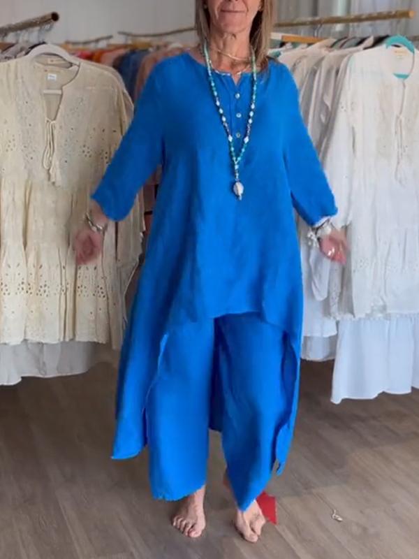FLIDA - TENUE DÉCONTRACTÉE EN LIN UNIE