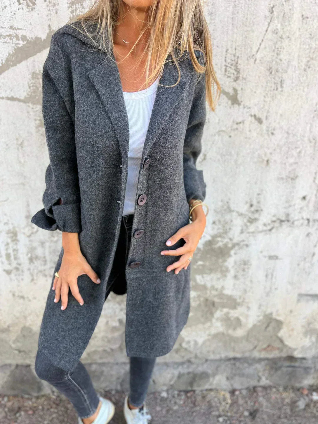 ANGE - ÉLÉGANTE MANTEAU EN LAINE