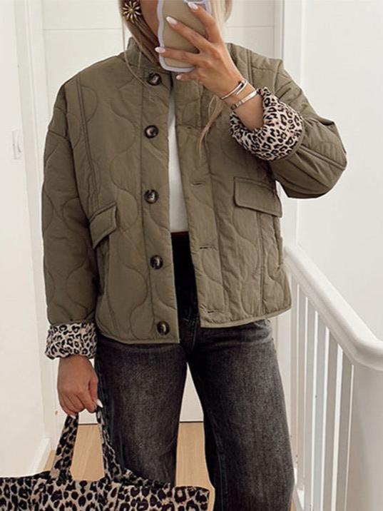 Nika™ | Manteau avec doublure imprimé léopard