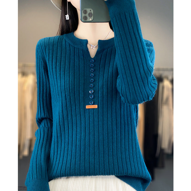 Nettoyer™ | Pull tricoté à col V