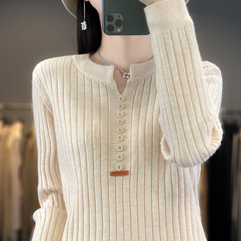 Nettoyer™ | Pull tricoté à col V