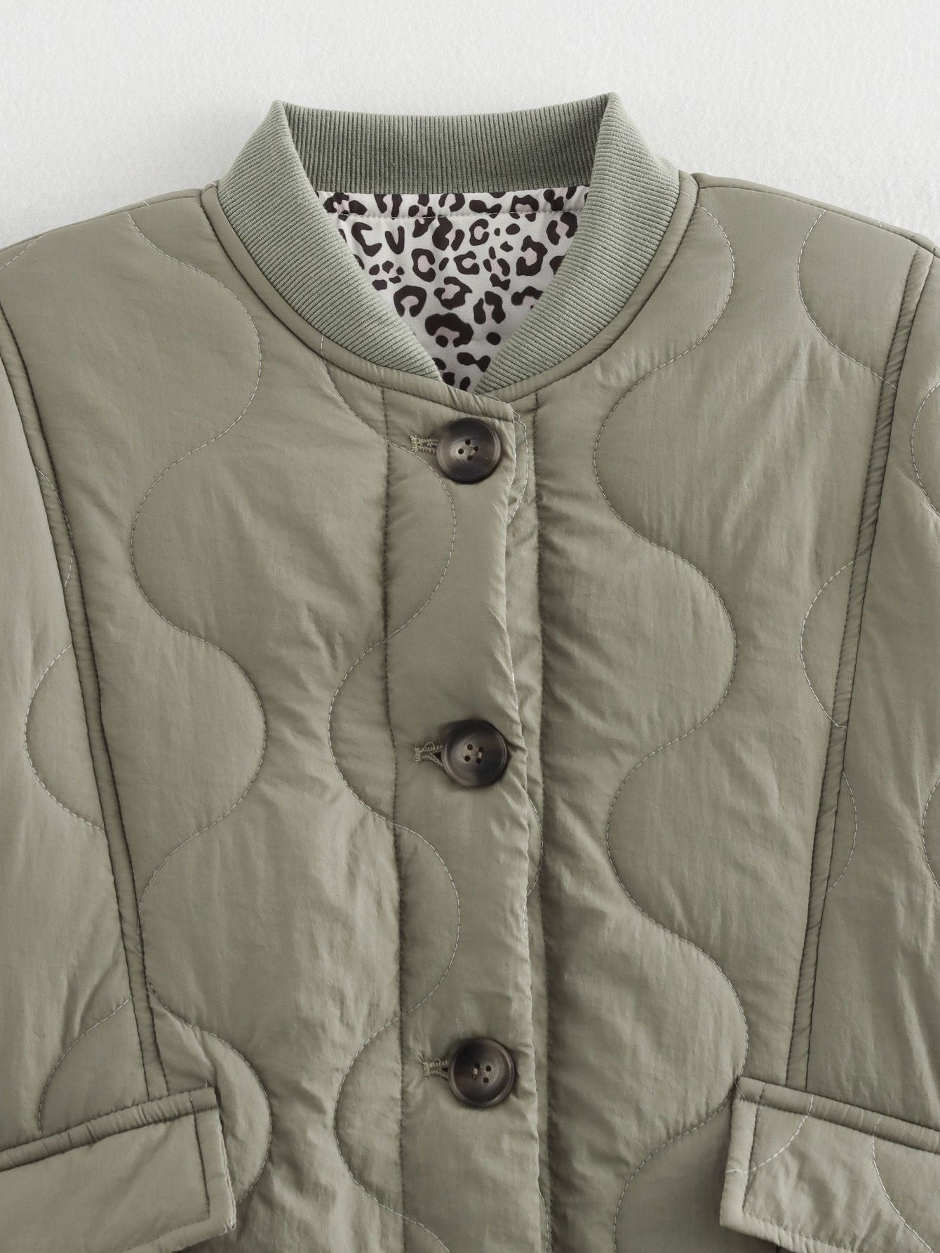 Nika™ | Manteau avec doublure imprimé léopard