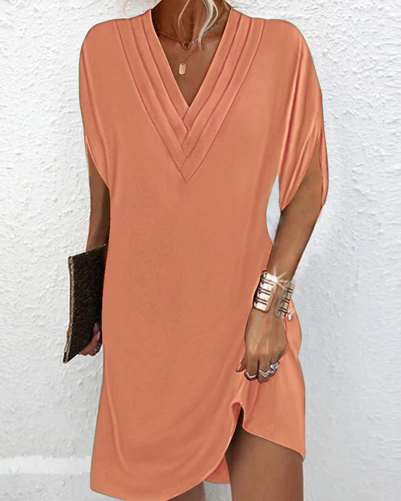 Alana / Robe Élégante à Col en V