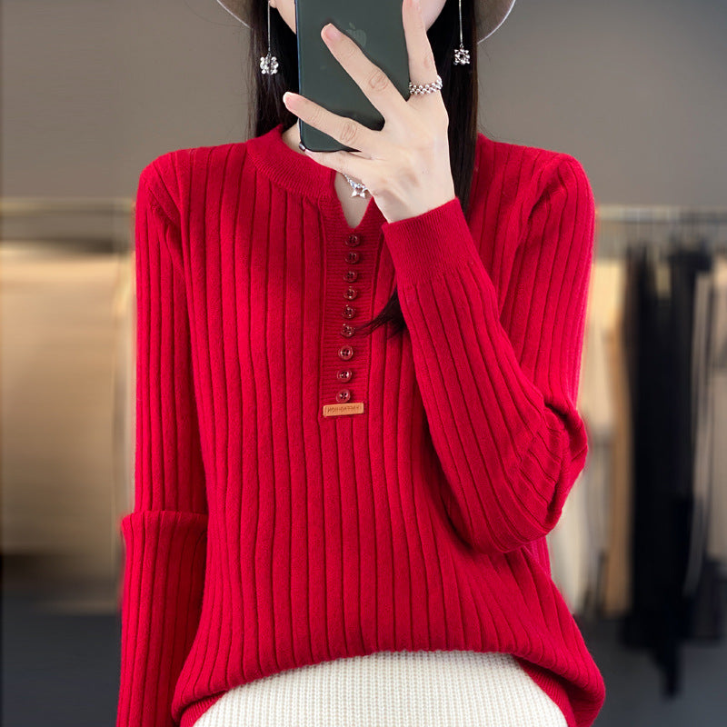 Nettoyer™ | Pull tricoté à col V