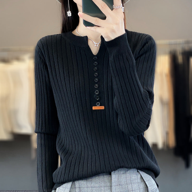 Nettoyer™ | Pull tricoté à col V