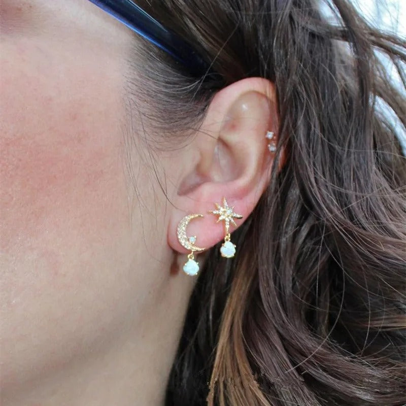 Boucles d'oreilles classiques en nacre Sterre