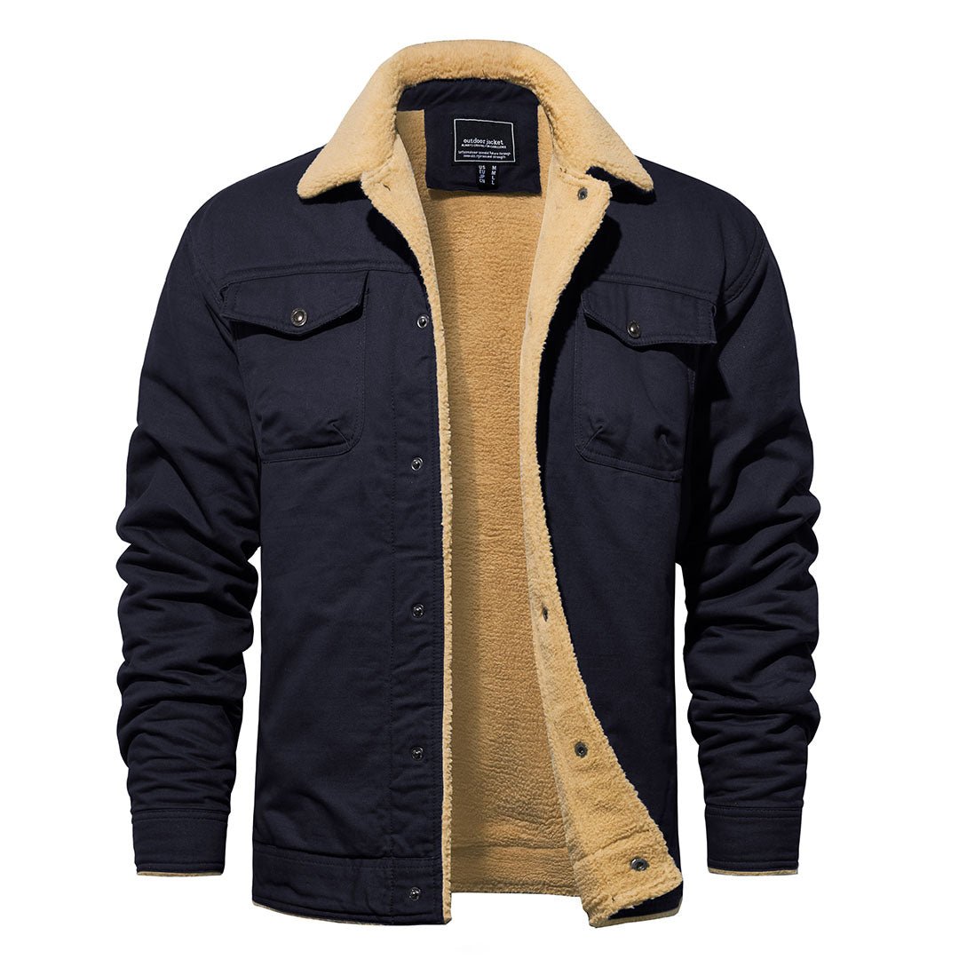 GABRIEL - MANTEAU D'HIVER EN POLAIRE SHERPA À MULTIPLES POCHES