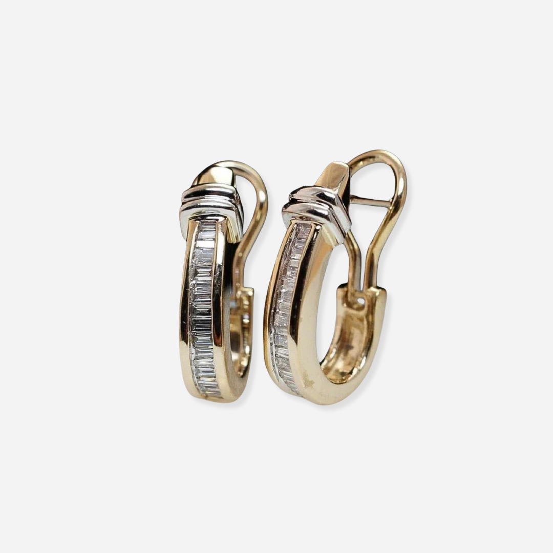 Boucles d'oreilles diamant vintage Valera